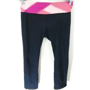 Lululemon Run Inspire Crop Leggings Winter Quilt